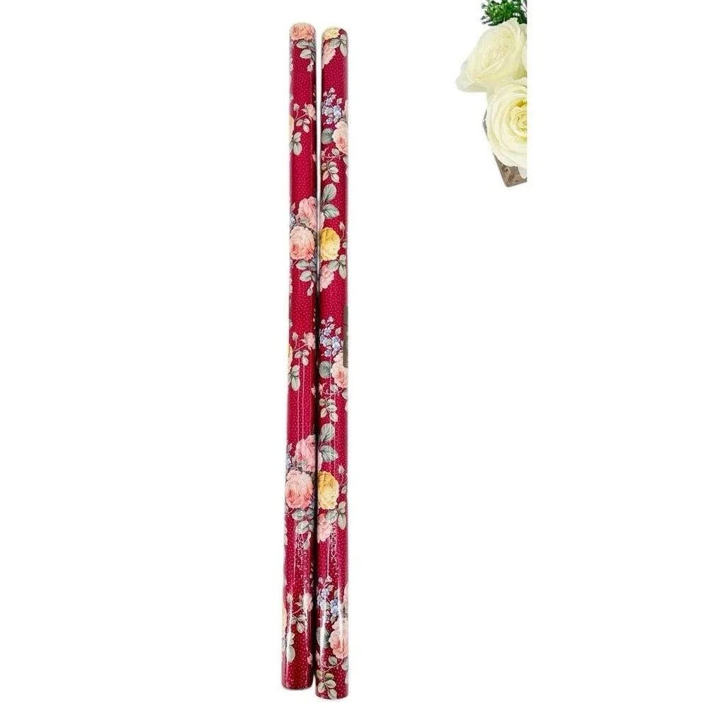 Vintage American Greetings Gift Wrap Rolls Floral Rose Gift 30